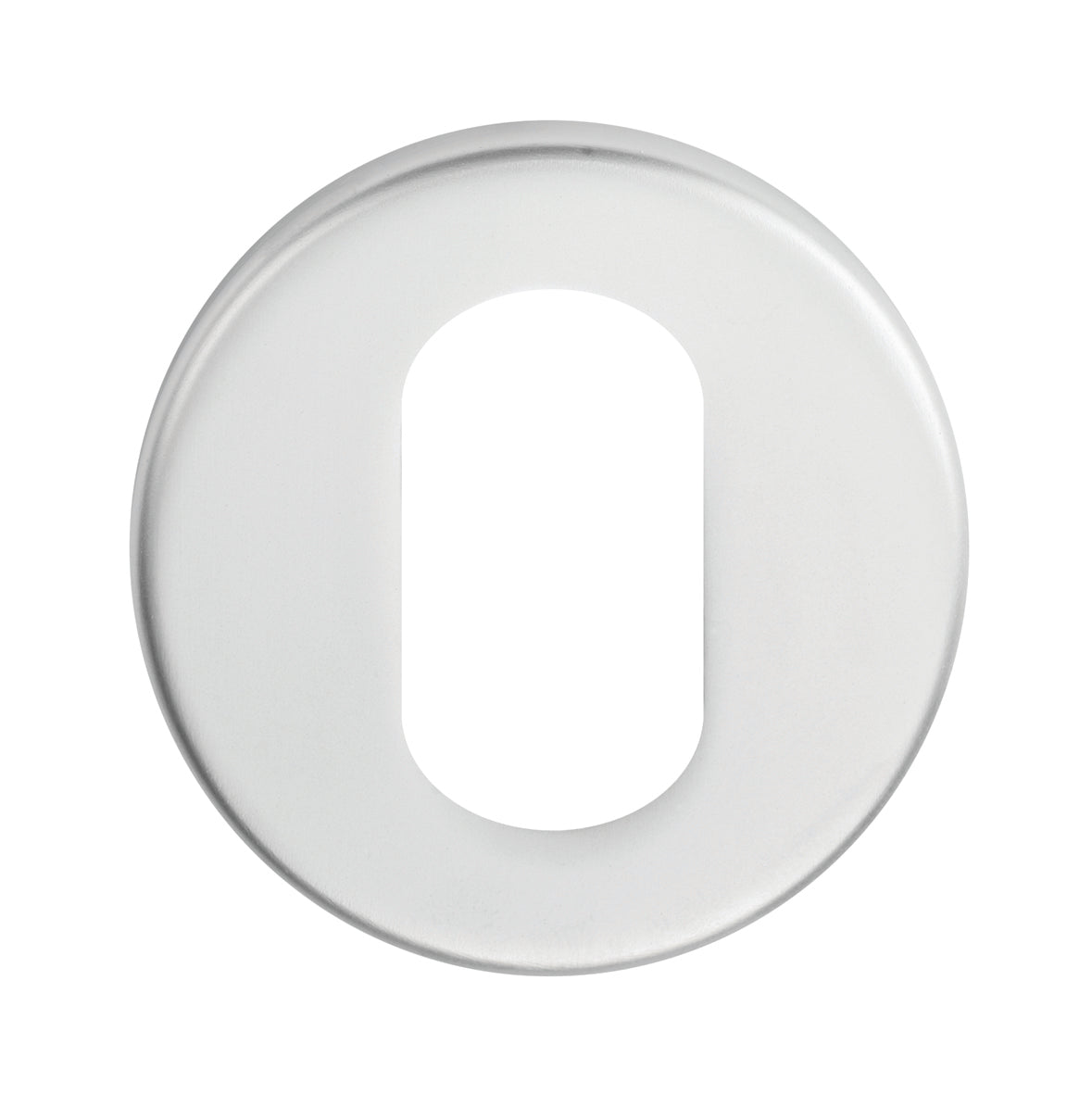 High quality image of Eurospec - Oval Profile Escutcheon - Satin Stainless Steel | Sku. csu1005sss | Trade Door Handles.
