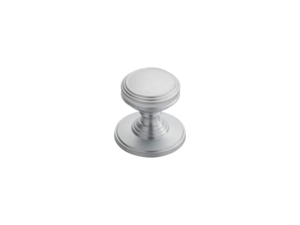 High quality image of Delamain - Plain Knob 25mm - Satin Chrome | Sku. dk47bsc | Trade Door Handles.