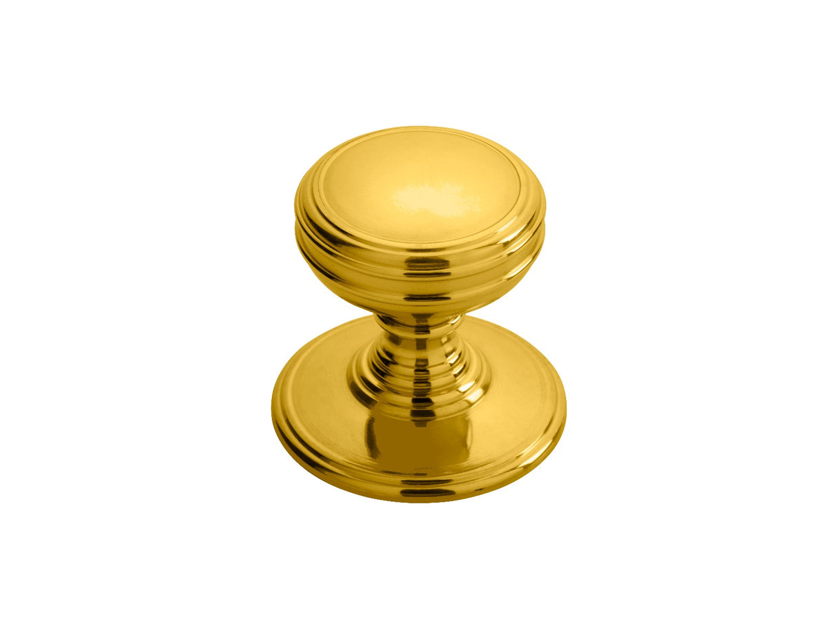 High quality image of Delamain - Plain Knob 38mm - Polished Brass | Sku. dk47d | Trade Door Handles.