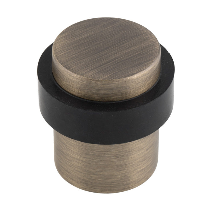 High quality image of Eurospec - Floor Mounted Pedestal Door Stops - Antique Brass | Sku. dsf1030ab | Trade Door Handles.