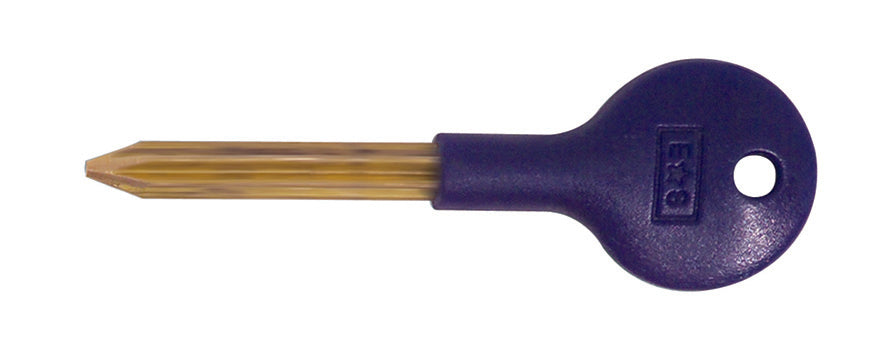 High quality image of Carlisle Brass - Security Door Bolt Key - Blue Nylon | Sku. dsk8000b | Trade Door Handles.