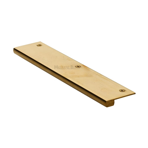 Heritage Brass EPT Edge Pull Cabinet Handle 200mm Unlacquered Brass Finish