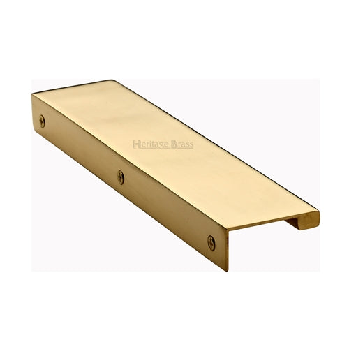 Heritage Brass EPTR Edge Pull Cabinet Handle 200mm Unlacquered Brass Finish