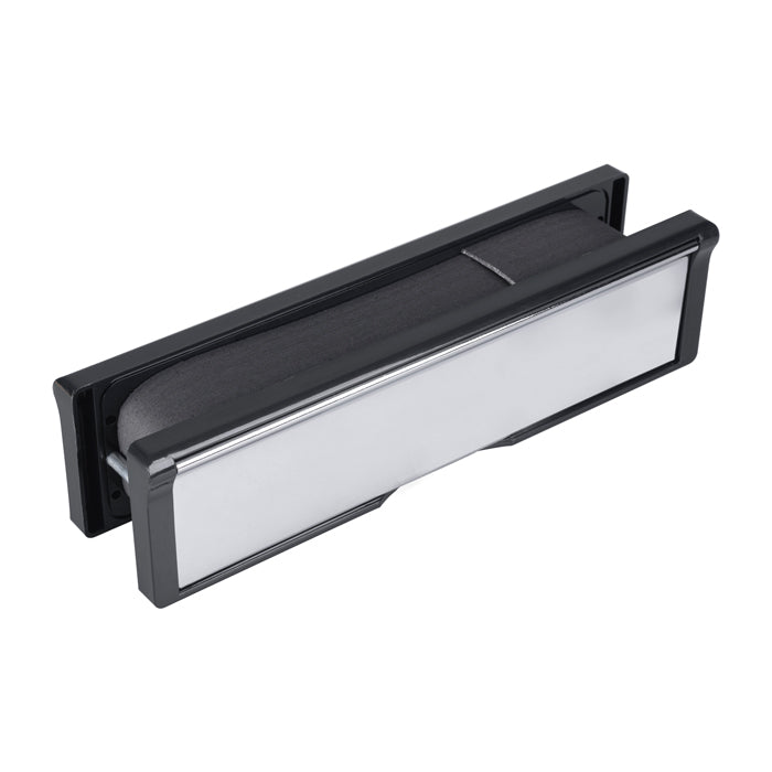 High quality image of Eurospec - Intumescent Letterbox Assemblies 305 x 56mm. - Polished Chrome | Sku. es305 | Trade Door Handles.
