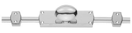 High quality image of Carlisle Brass - Espagnolette Bolt - Oval Knob Set - Polished Chrome | Sku. es34cp | Trade Door Handles.