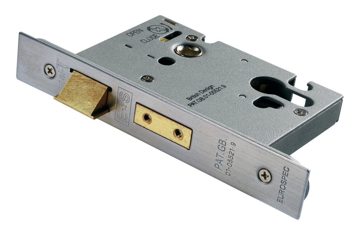 High quality image of Eurospec - Euro Profile Sashlock 76mm - Satin Stainless Steel | Sku. ess5030sss | Trade Door Handles.
