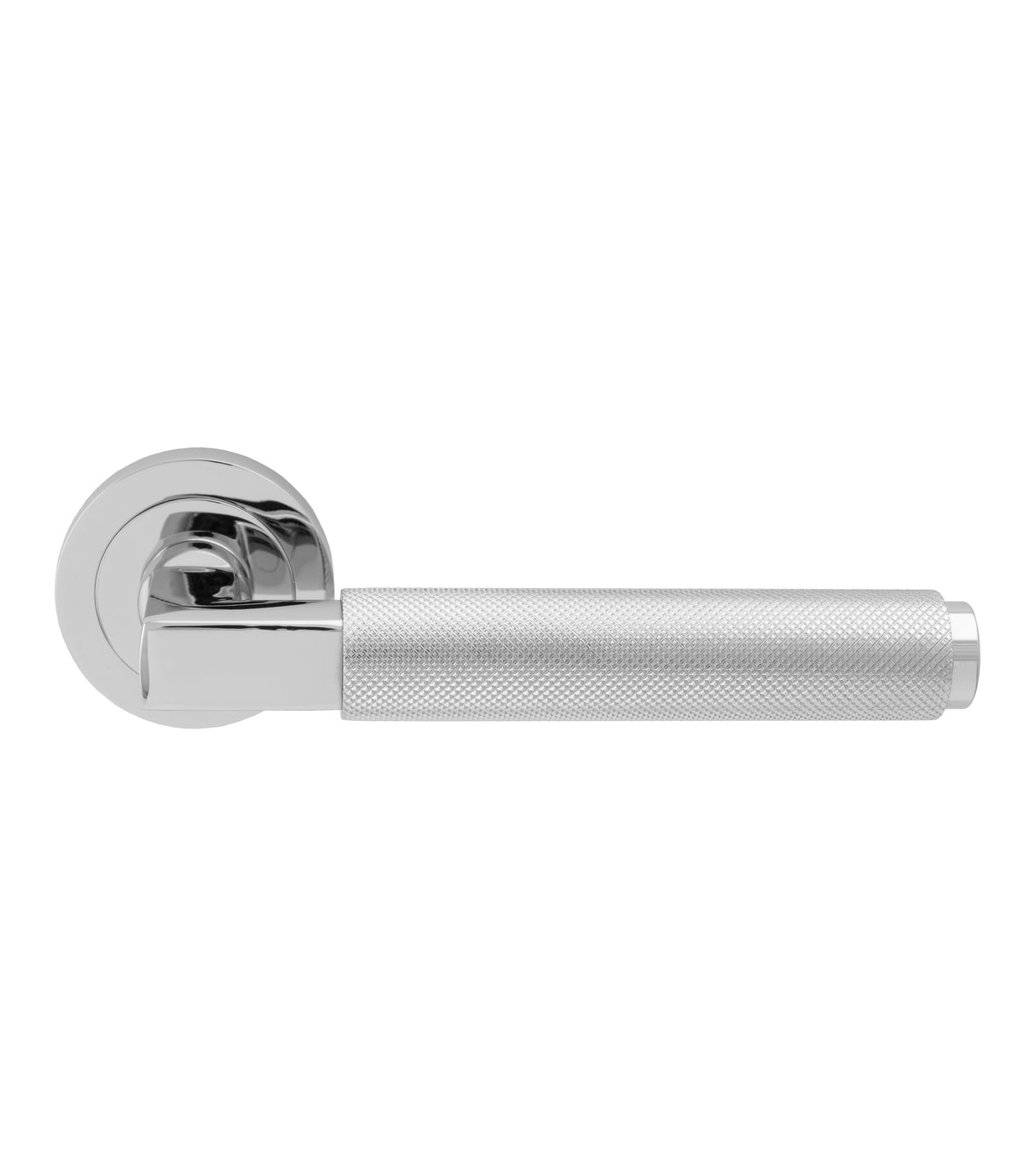 High quality image of I-Tesori - Terazzo Lever On Round Rose-Polished Chrome | Sku.EUL060CP | Trade Door Handles.