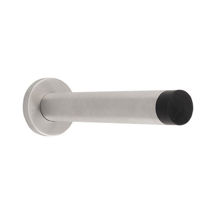 Eurospec Accessories Bright Stainless Steel / Door Stops Eurospec - 150 x 22mm - wall mounted doorstop on rose - concealed fix - satin stainless steel - 150mm