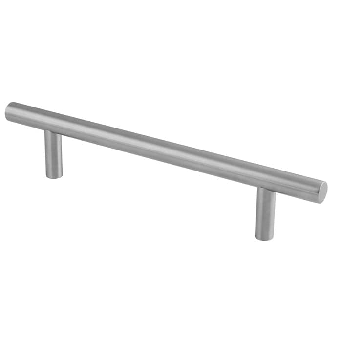 Eurospec Door Furniture Satin Stainless Steel / Pull Handles Eurospec - 19MM DIA. STRAIGHT T BAR PULL HANDLE G201 (225MM C/C) - SSS