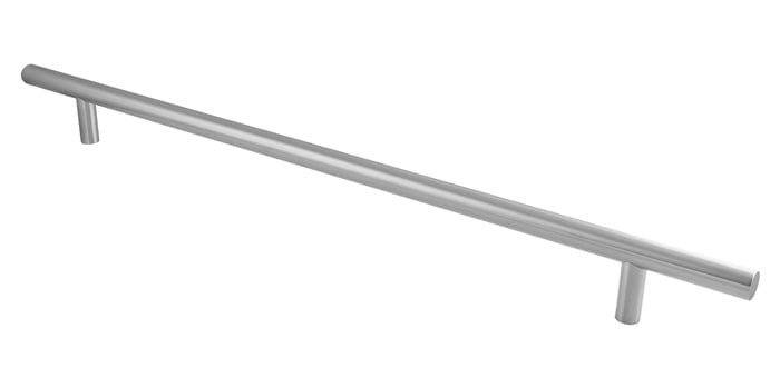 Eurospec Door Furniture Satin Stainless Steel / Pull Handles Eurospec - 22MM DIA. STRAIGHT T BAR PULL HANDLE G304 (600MM C/C) - SSS
