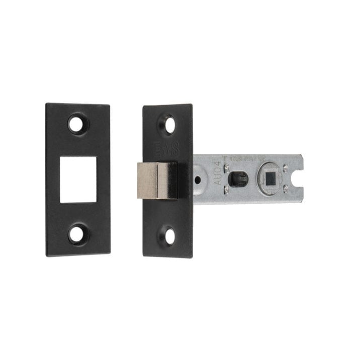 Eurospec Locks & Latches Matt Black / Deadbolts Eurospec - Bolt-Through Tubular Deadbolt - Matt Black - 64mm
