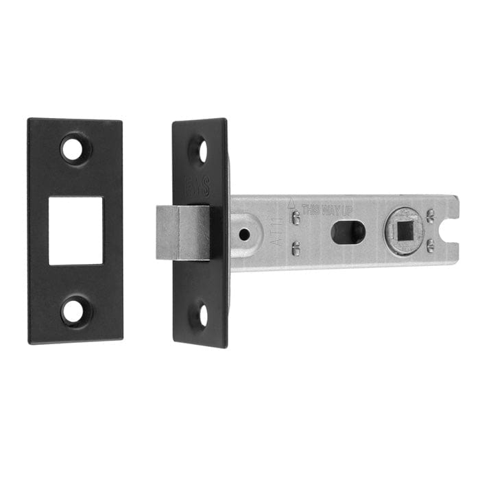 Eurospec Locks & Latches Matt Black / Deadbolts Eurospec - Bolt-Through Tubular Deadbolt - Matt Black - 76mm