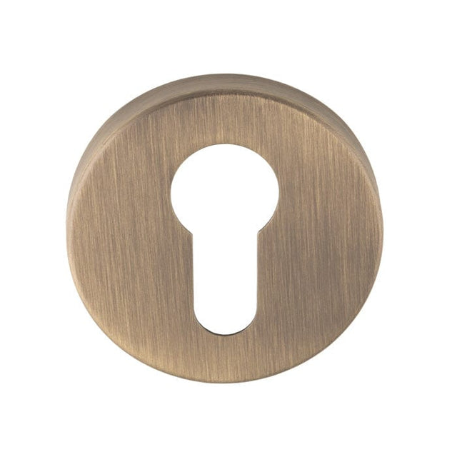 Eurospec Door Furniture Antique Brass / Euro Profile Escutcheons Eurospec - Euro Escutcheon - Antique Brass