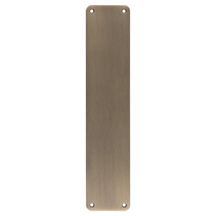 Eurospec Door Furniture Antique Brass / Finger Plates / 350 x 75mm Eurospec - Finger Plate Plain 350 x 75mm - Antique Brass