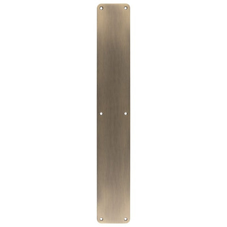 Eurospec Door Furniture Antique Brass / Finger Plates / 500 x 75mm Eurospec - Finger Plate Plain 500 x 75mm - Antique Brass