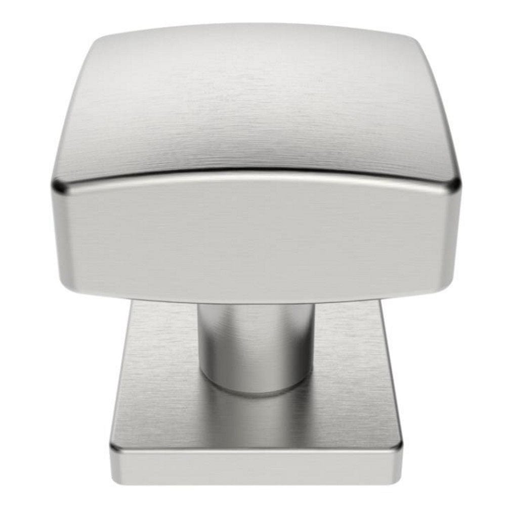 Eurospec Door Furniture Satin Stainless Steel / Centre Door Knob Eurospec - square centre door knob - 62mm dia. - bolt through fixing - satin stainless steel