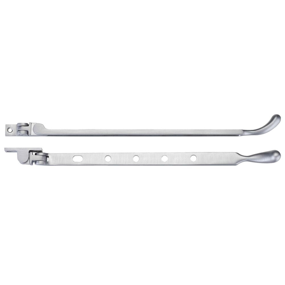 High quality image of the Fulton & Bray - Bulb End Casement Stay 12" - Satin Chrome | Sku. fb102sc | available to order from Trade Door Handles.