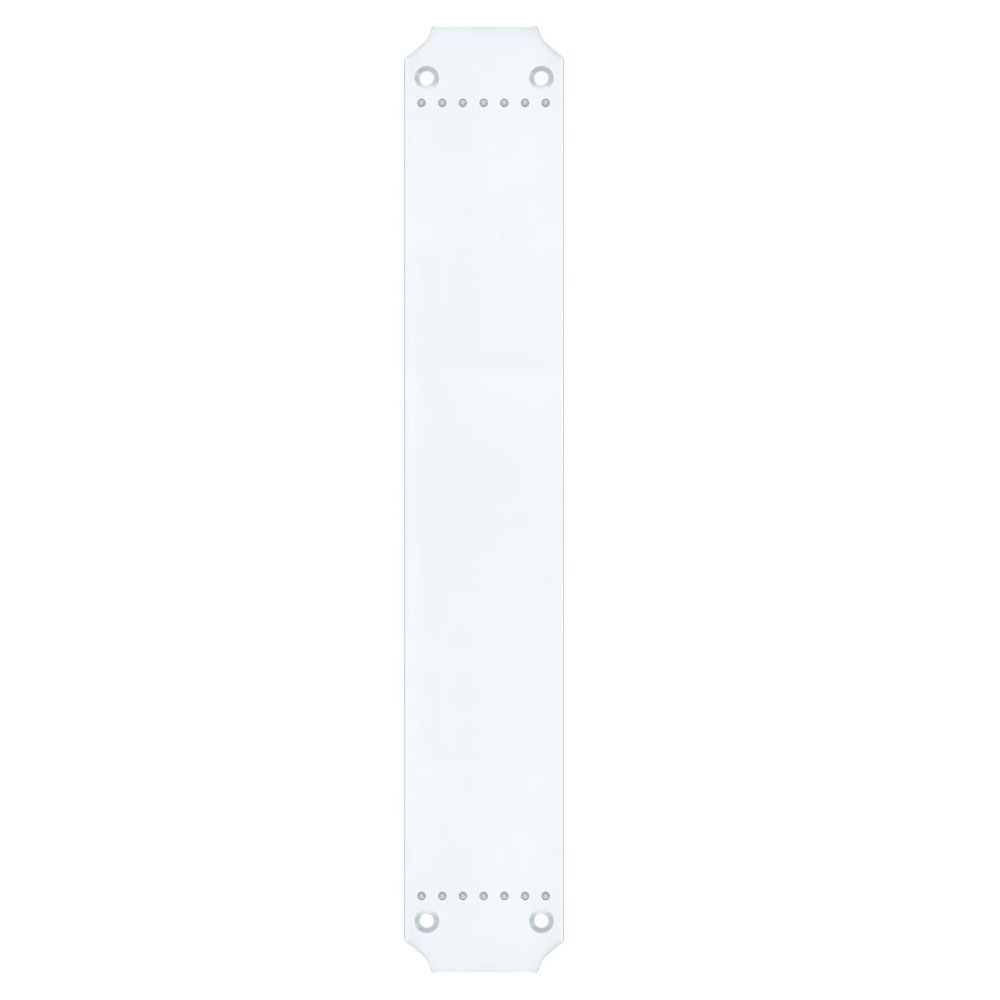 High quality image of the Fulton & Bray - Finger Plate for FB114LCP and FB114RCP - 370 x 64mm - Polished Chrome | Sku. fb115cp | available to order from Trade Door Handles.