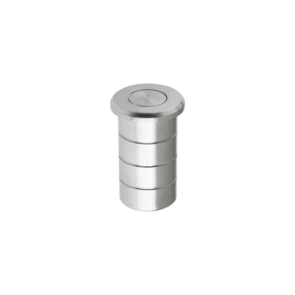 High quality image of the Fulton & Bray - Dust Socket for Flush Bolts - Concrete 20mm dia. x 25mm - Satin Chrome | Sku. fb14sc | available to order from Trade Door Handles.
