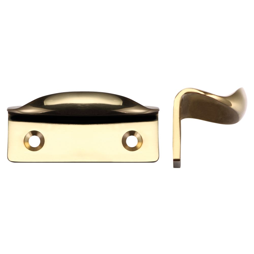 High quality image of the Fulton & Bray - Sash Lift - 60 x 22mm - Polished Brass | Sku. fb35 | available to order from Trade Door Handles.