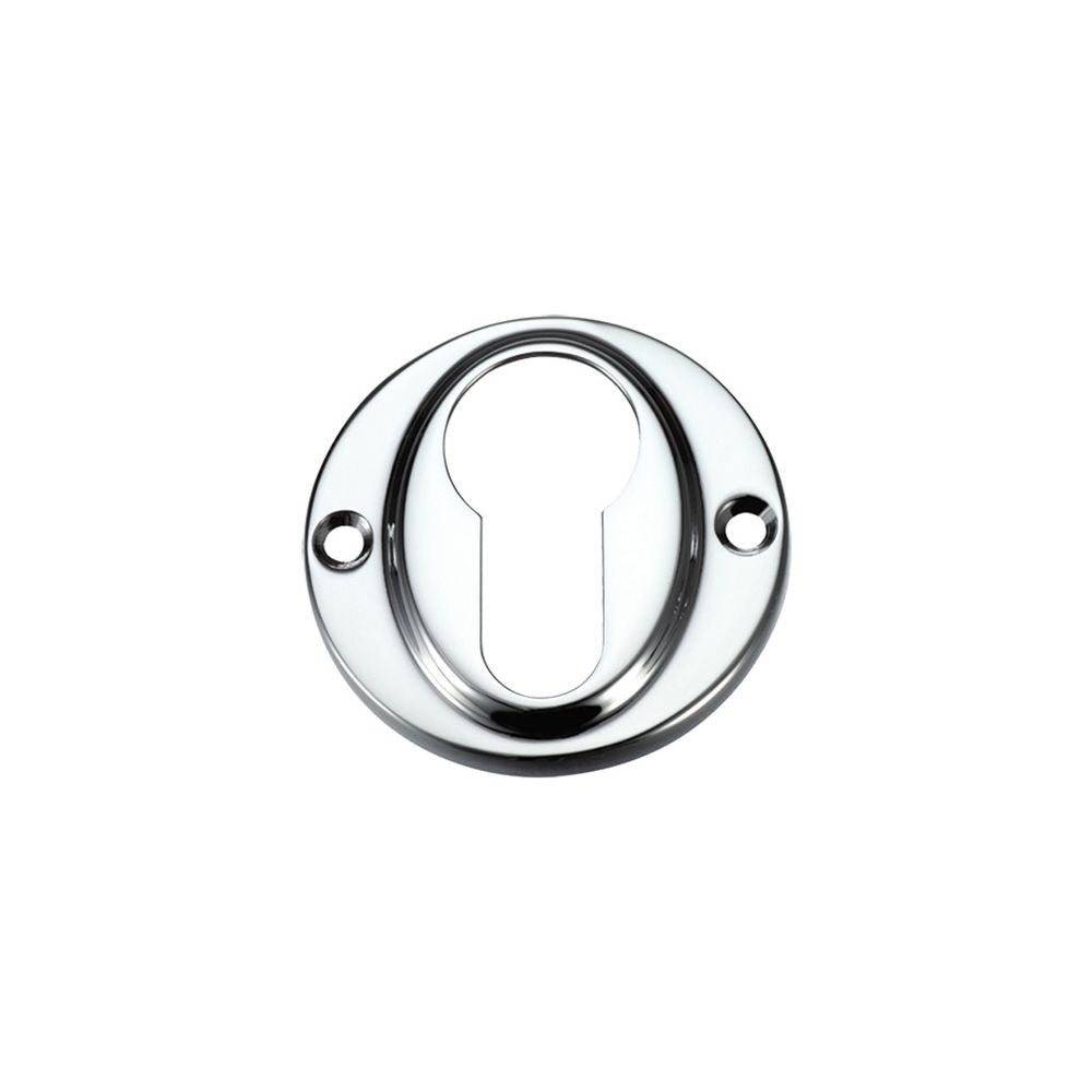 High quality image of the Fulton & Bray - Euro Profile Escutcheon - Polished Chrome | Sku. fb51cp | available to order from Trade Door Handles.