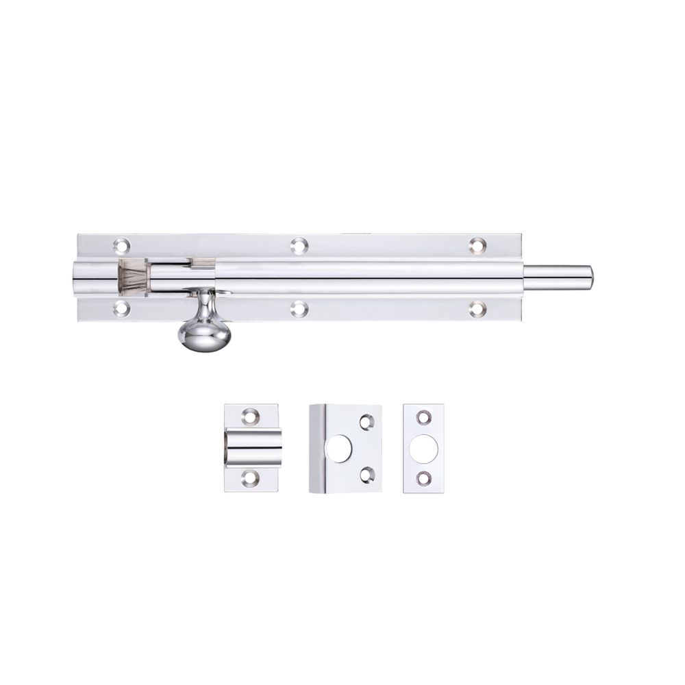 High quality image of the Fulton & Bray - Architectural Barrel Bolt 150mm x 30mm - Polished Chrome | Sku. fb57cp | available to order from Trade Door Handles.
