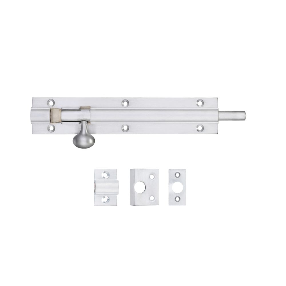 High quality image of the Fulton & Bray - Architectural Barrel Bolt 150mm x 30mm - Satin Chrome | Sku. fb57sc | available to order from Trade Door Handles.