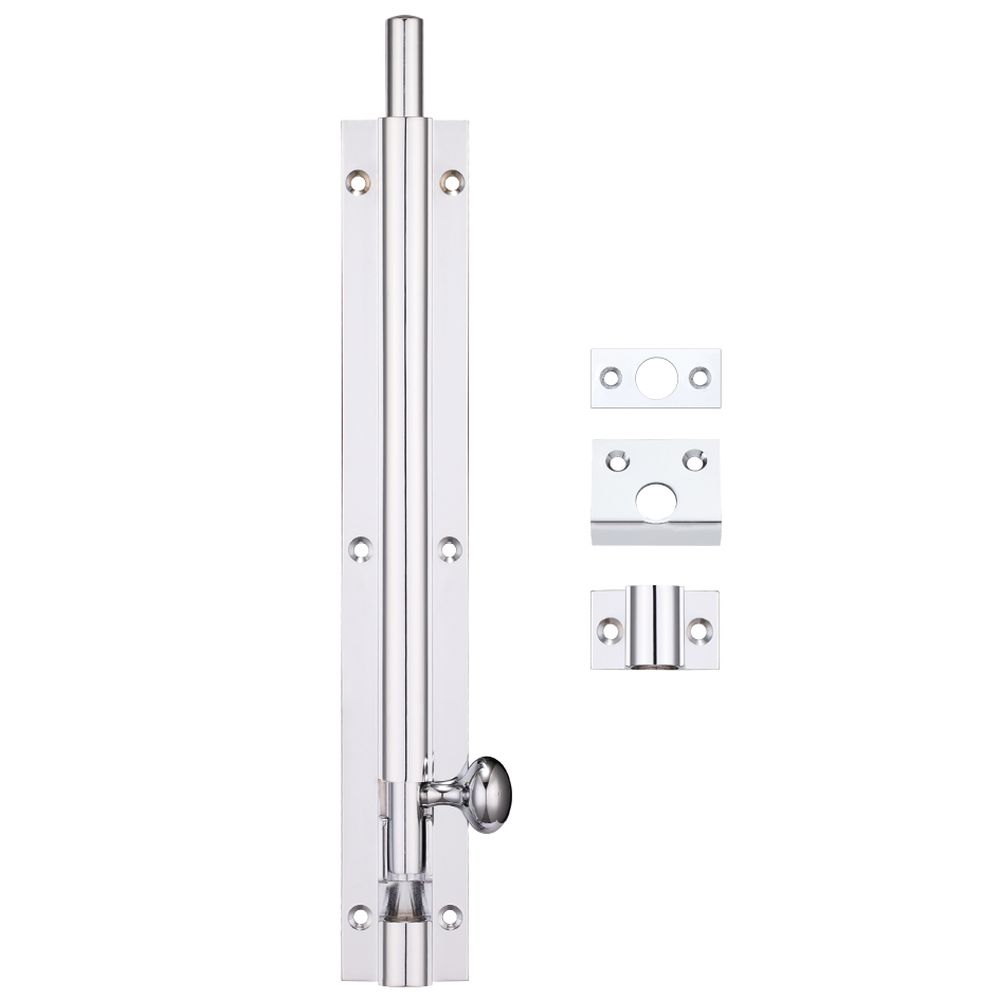 High quality image of the Fulton & Bray - Architectural Barrel Bolt 200mm x 30mm - Polished Chrome | Sku. fb58cp | available to order from Trade Door Handles.