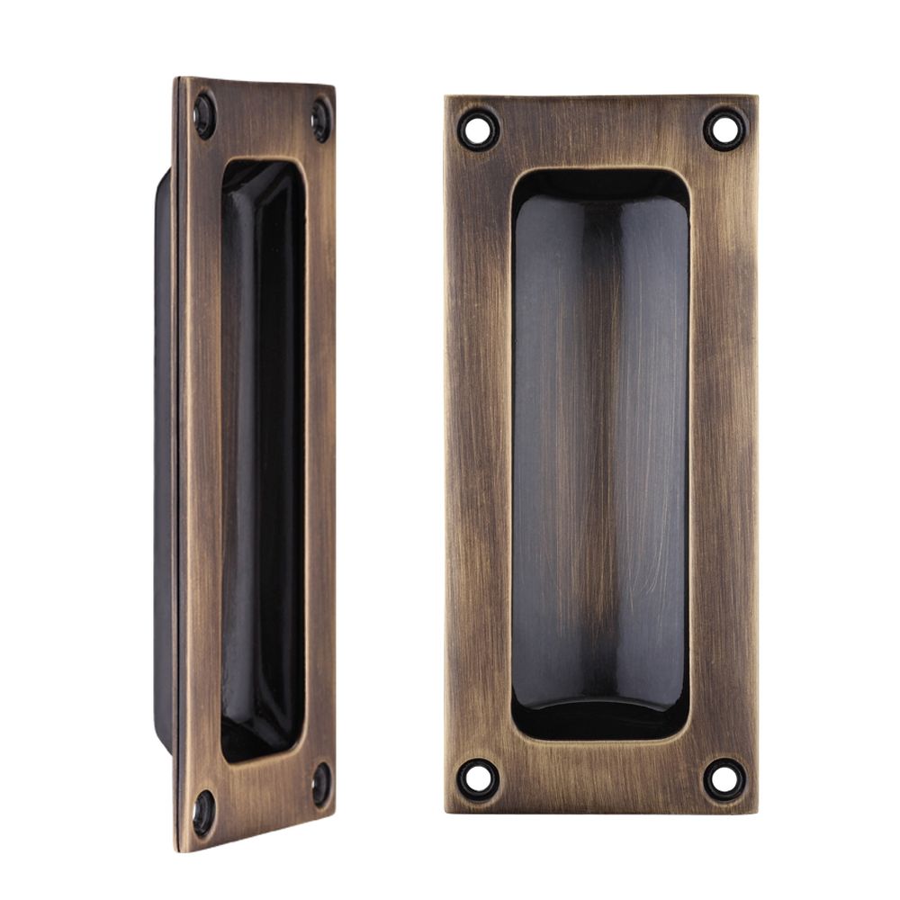 High quality image of the Fulton & Bray - Flush Pull - 102 x 45mm 13mm Depth - Bronze | Sku. fb90fb | available to order from Trade Door Handles.