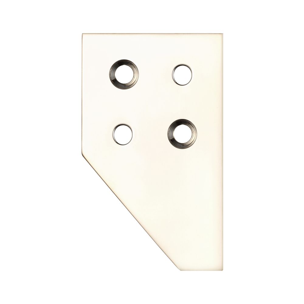 High quality image of the Fulton & Bray - Sash Strike Plate for Sash Stop - Polished Nickel | Sku. fbsp01pn | available to order from Trade Door Handles.