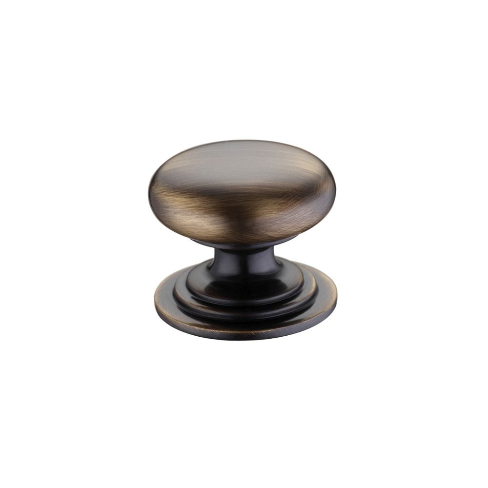 High quality image of the Fulton & Bray - Victorian Cupboard Knob 32mm dia. - Bronze | Sku. fch01bfb | available to order from Trade Door Handles.