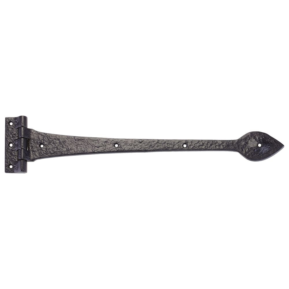High quality image of the Foxcote Foundries - T Hinge - 18" - Pair - Antique Black | Sku. ff17 | available to order from Trade Door Handles.