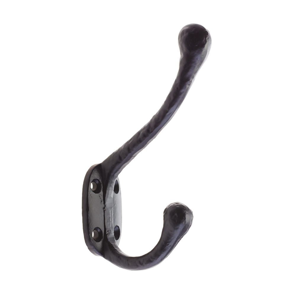 High quality image of the Foxcote Foundries - Hat and Coat Hook - 4.5" - Antique Black | Sku. ff22 | available to order from Trade Door Handles.