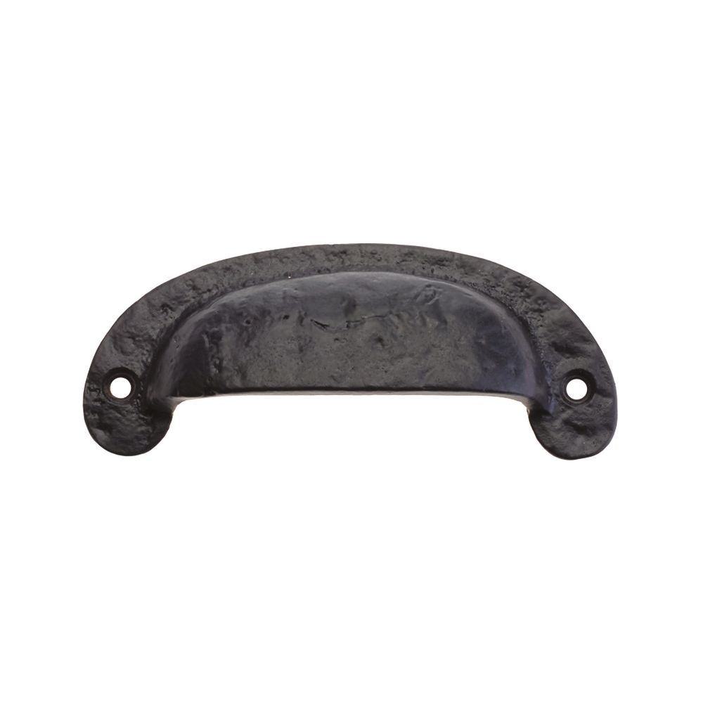 High quality image of the Foxcote Foundries - Drawer Pull - 4.5" - Antique Black | Sku. ff44 | available to order from Trade Door Handles.