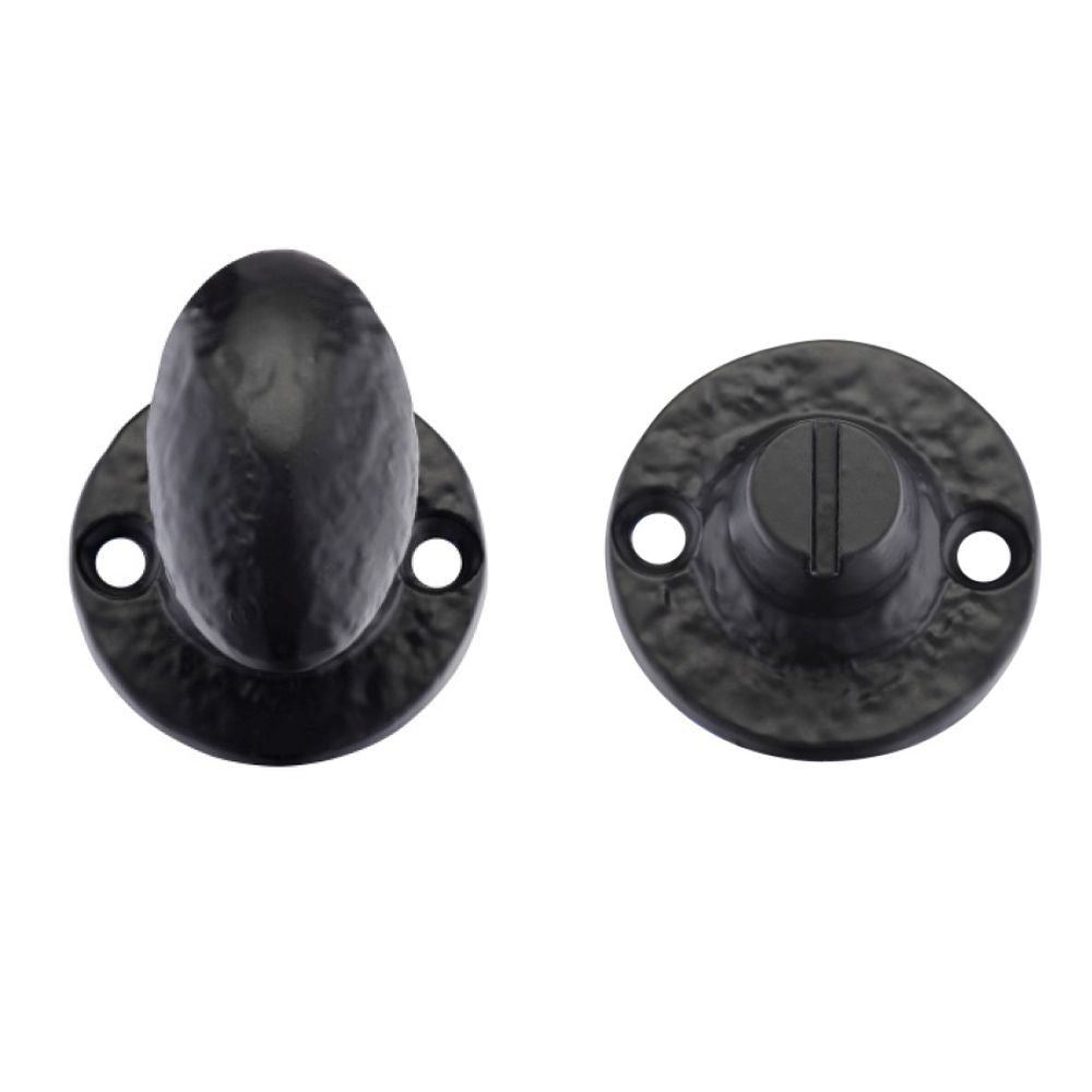High quality image of the Foxcote Foundries - Turn and Release - 5mm spindle - Antique Black | Sku. ff54 | available to order from Trade Door Handles.