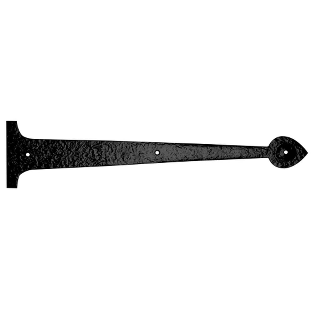 High quality image of the Foxcote Foundries - Hinge Front - 18" - Pairs - Antique Black | Sku. ff87 | available to order from Trade Door Handles.