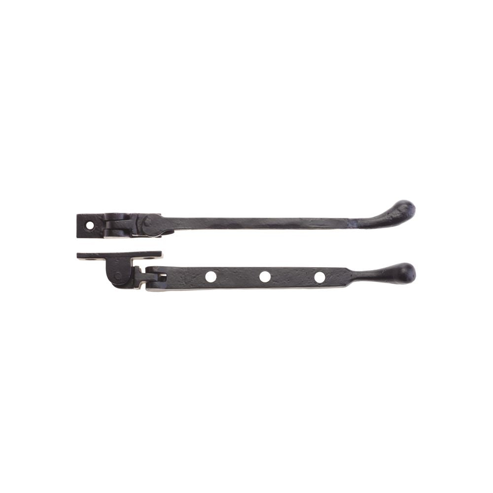 High quality image of the Foxcote Foundries - Bulb End Casement Stay - 8" - Antique Black | Sku. ff91a | available to order from Trade Door Handles.