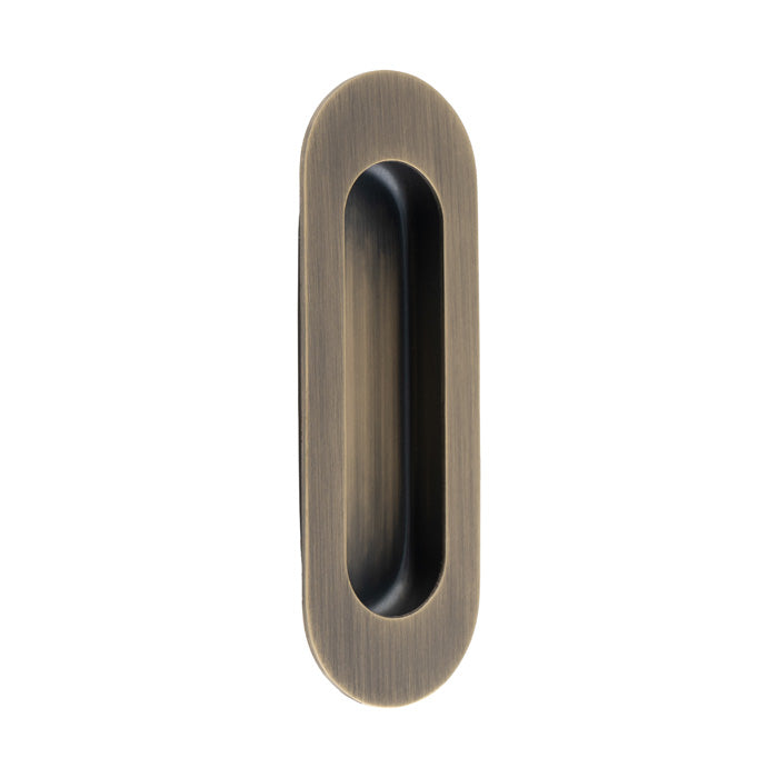 High quality image of Eurospec - Radius Flush Pull - Antique Brass | Sku. fph1001ab | Trade Door Handles.