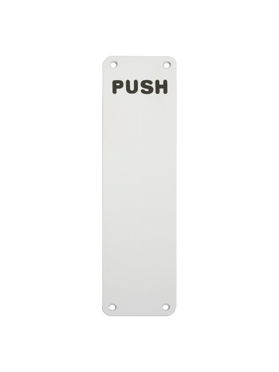 High quality image of Eurospec - Push Finger Plate 300 x 75mm - SAA | Sku. fpp43002saa | Trade Door Handles.