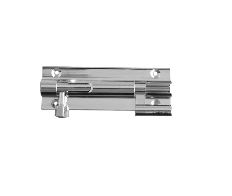 Frelan Hardware Accessories Polished Chrome / Cranked Surface Bolts / 100mm / 4" Frelan - 100x25mm PC NKD Barrel bolt