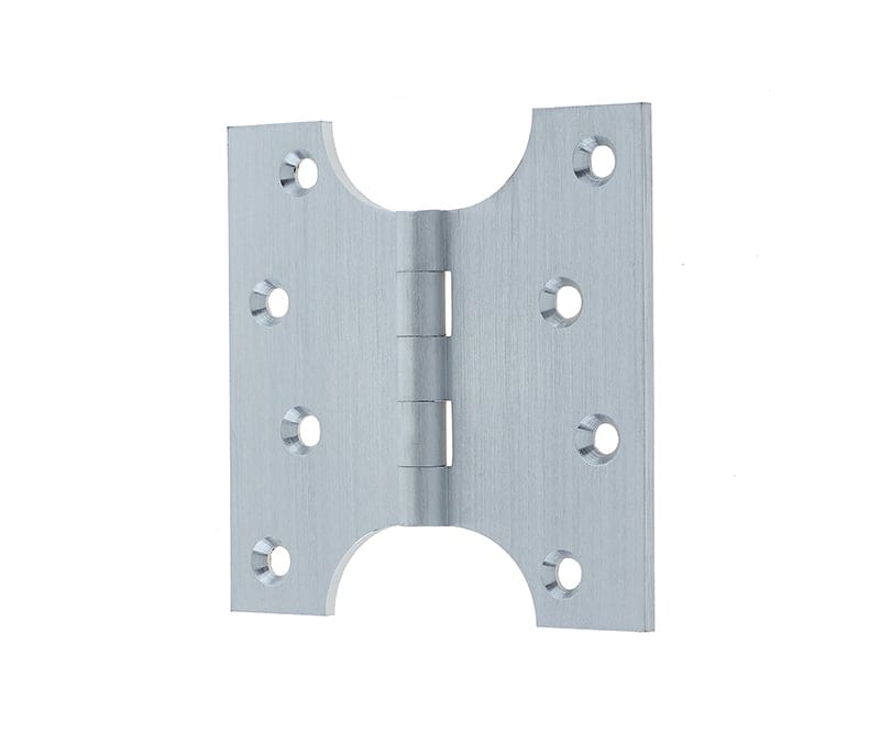 Frelan Hardware Hinges Satin Chrome / Parliament Hinges / 4" x (102mm) Frelan - 102x102mm Budget Parliament Hinges - Satin Chrome
