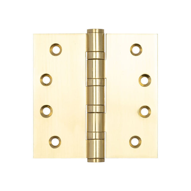 Frelan Hardware Hinges Polished Brass / Ball Bearing Hinges / 4" x (102mm) Frelan - 102x102x3mm PB B/B HINGE
