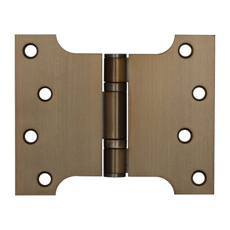 Frelan Hardware Hinges Antique Brass / Parliament Hinges / 4" x (102mm) Frelan - 102x127x3mm Antique Brass Parliament Ball Bearing Hinge