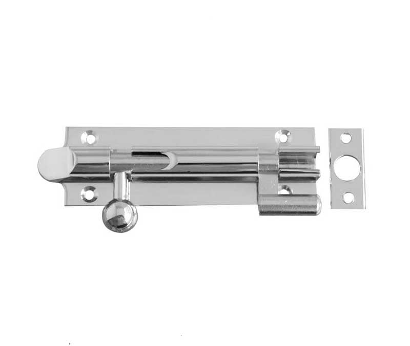 Frelan Hardware Accessories Polished Chrome / Cranked Surface Bolts Frelan - 102x32mm PC NKD Bell Bolt