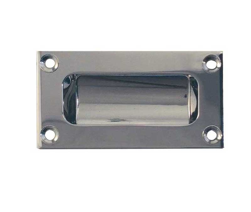 Frelan Hardware Door Furniture Polished Chrome / Flush Handle / Rectangular Frelan - 102x45mm Flush Pull - Polished Chrome