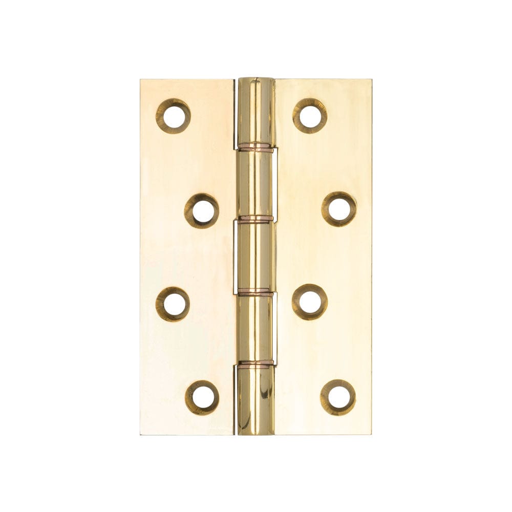Frelan Hardware Hinges Polished Brass / Washered Hinges / 4" x (102mm) Frelan - 102x67x3.5mm PB DPBW HINGE