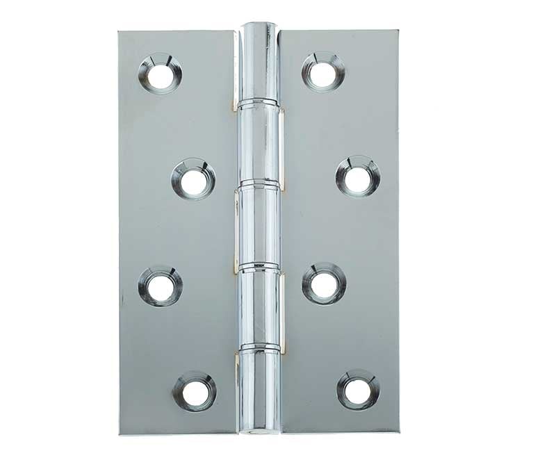 Frelan Hardware Hinges Polished Chrome / Washered Hinges / 4" x (102mm) Frelan - 102x67x3.5mm PC DPBW Hinge