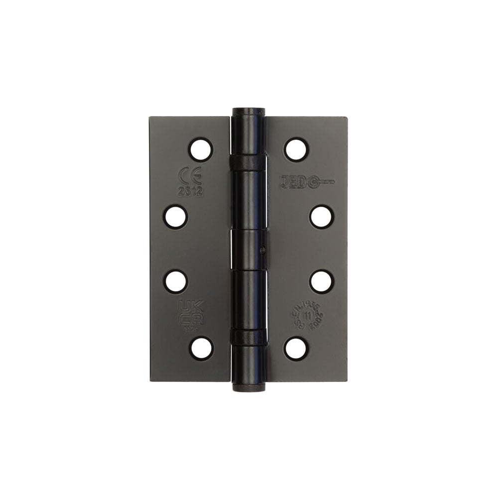 Frelan Hardware Hinges Black / Ball Bearing Hinges / 4" x (102mm) Frelan - 102x76mm Stainless Steel Ball Bearing Hinges Grade 11 - Black