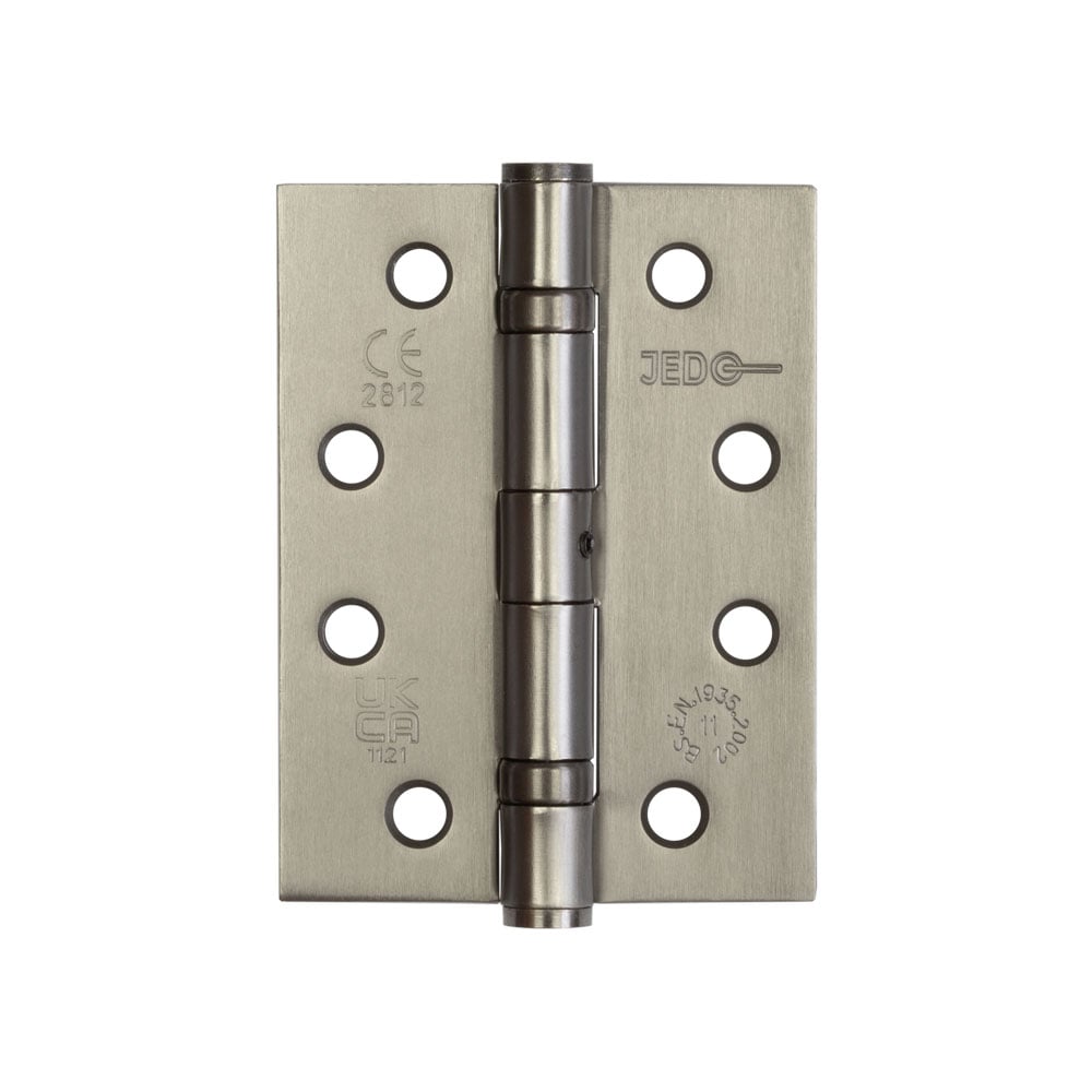 Frelan Hardware Hinges Gun Metal / Ball Bearing Hinges / 4" x (102mm) Frelan - 102x76x2.7mm GM grade 11 steel ball bearing hinge