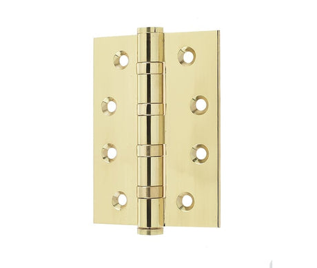 Frelan Hardware Hinges Polished Brass / Ball Bearing Hinges / 4" x (102mm) Frelan - 102x76x3mm PB B/B HINGE